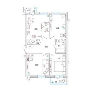 Планировка квартиры flat:50840