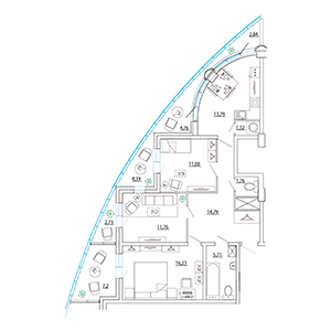Планировка квартиры flat:50858