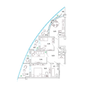 Планировка квартиры flat:50851