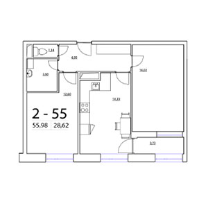 Планировка квартиры flat:50792
