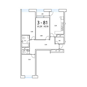 Планировка квартиры flat:50856