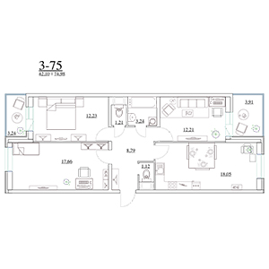 Планировка квартиры flat:50770