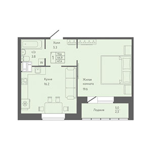 Планировка квартиры flat:51574