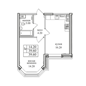 Планировка квартиры flat:53256