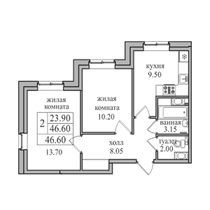 Планировка квартиры flat:53269