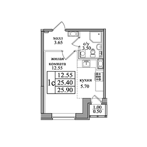 Планировка квартиры flat:53240