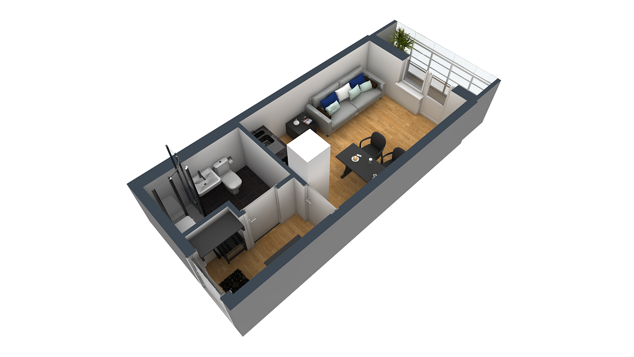 Студия, 21 м²